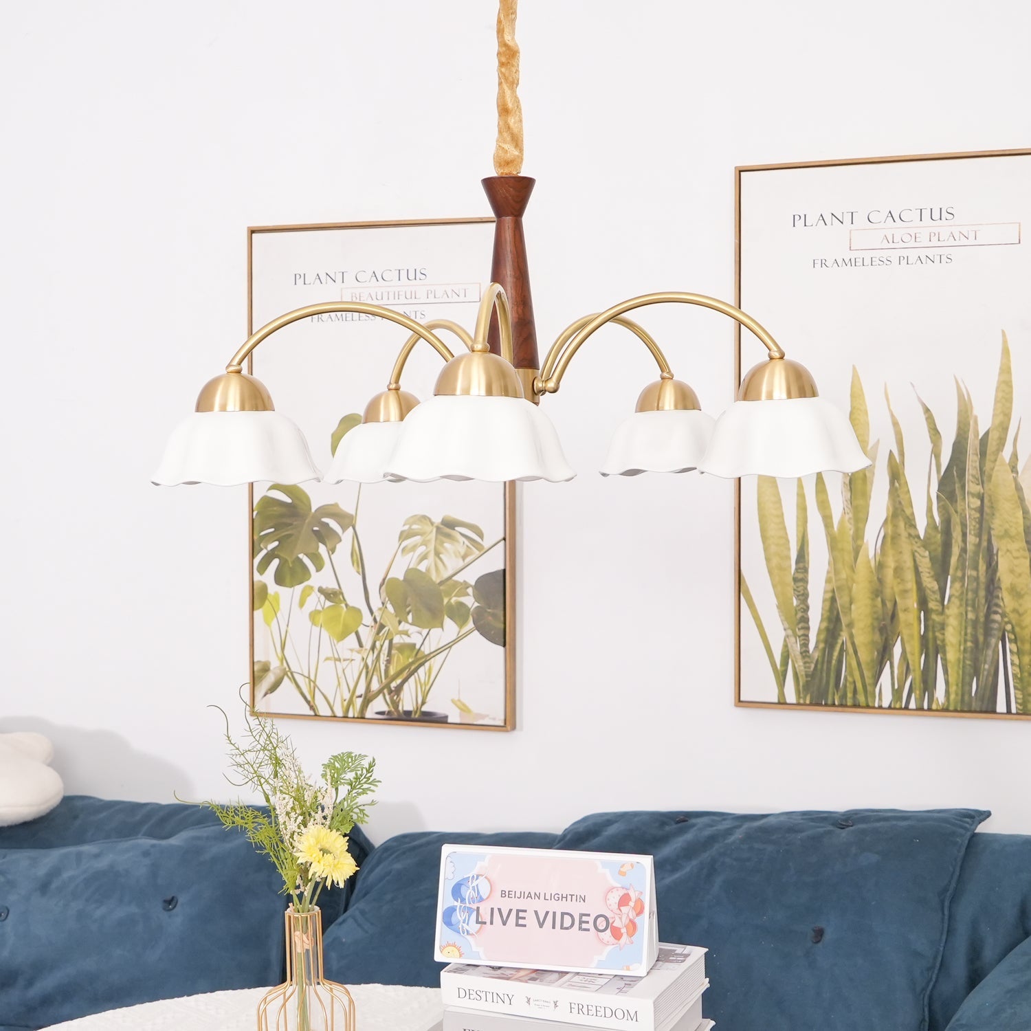 Swedish_Modern_Brass_Chandelier__4 - Oleniva