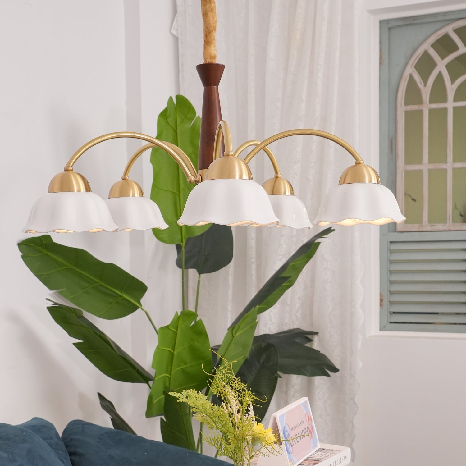 Swedish_Modern_Brass_Chandelier__7 - Oleniva