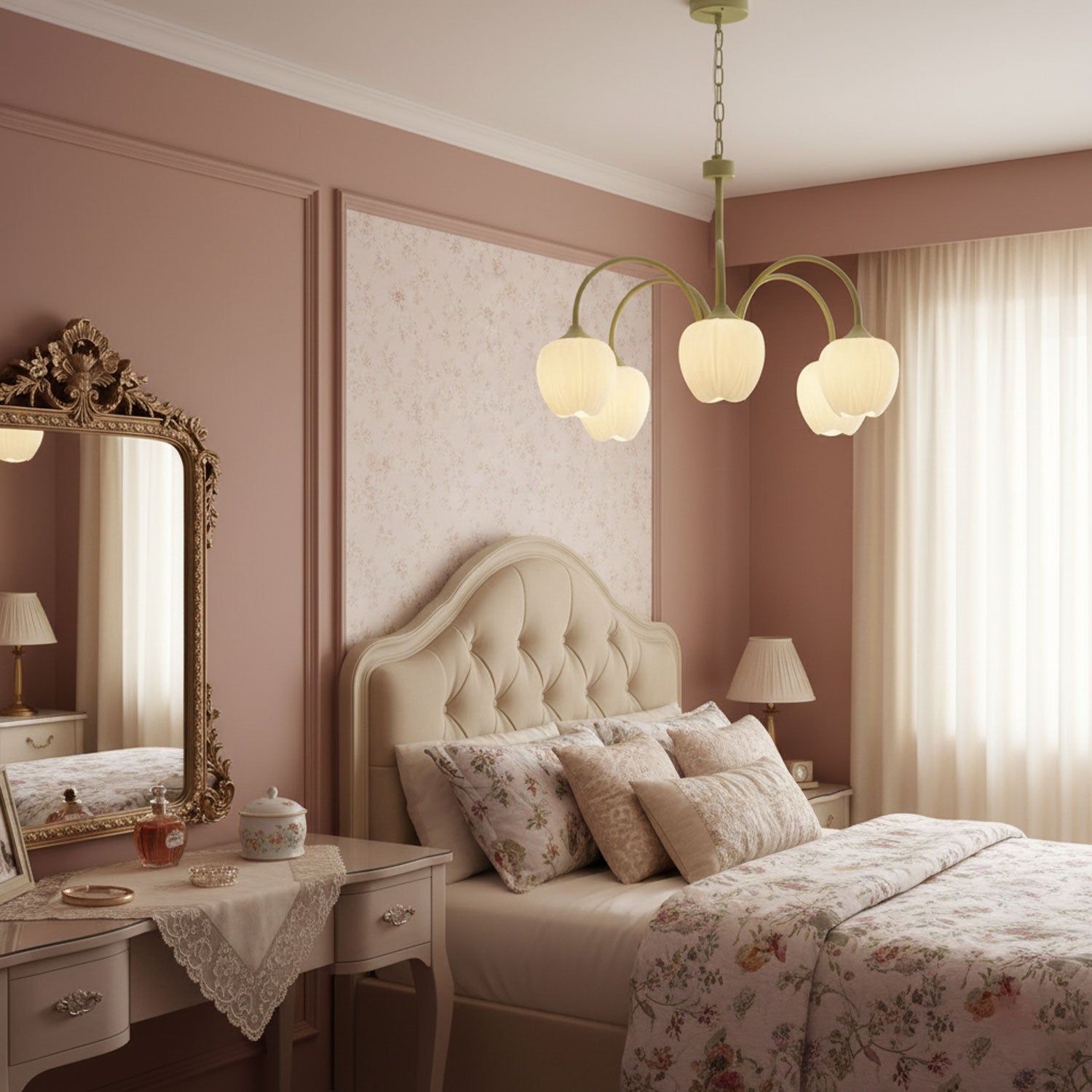 Tulip-Matcha-Chandelier-_5 - Oleniva