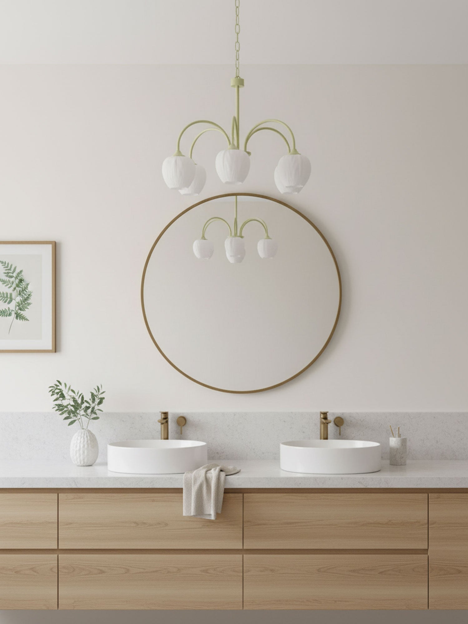 Tulip-Matcha-Chandelier-_7 - Oleniva