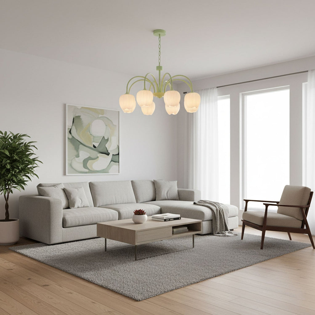 Tulip-Matcha-Chandelier-_8 - Oleniva