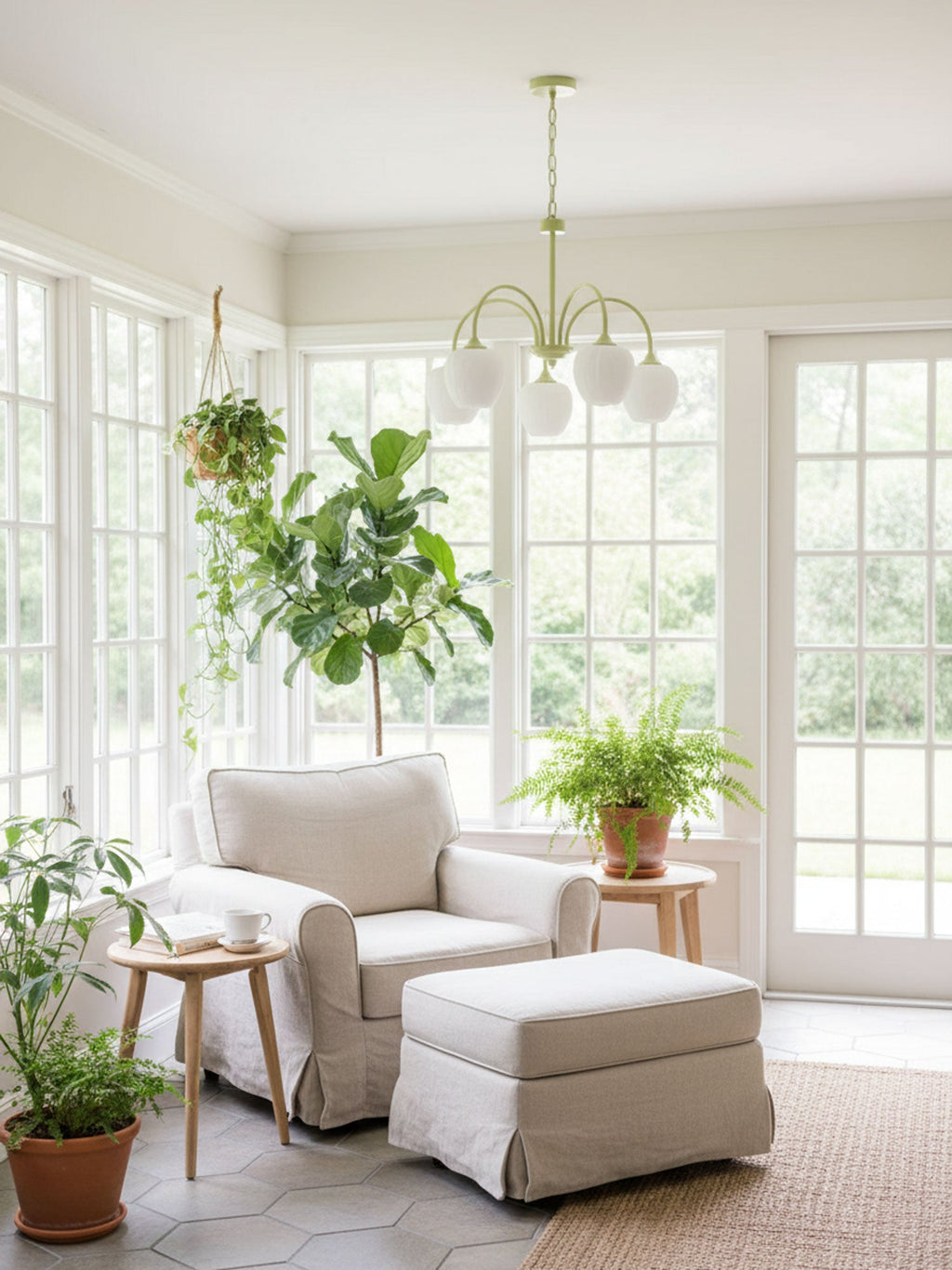 Tulip-Matcha-Chandelier-_9 - Oleniva