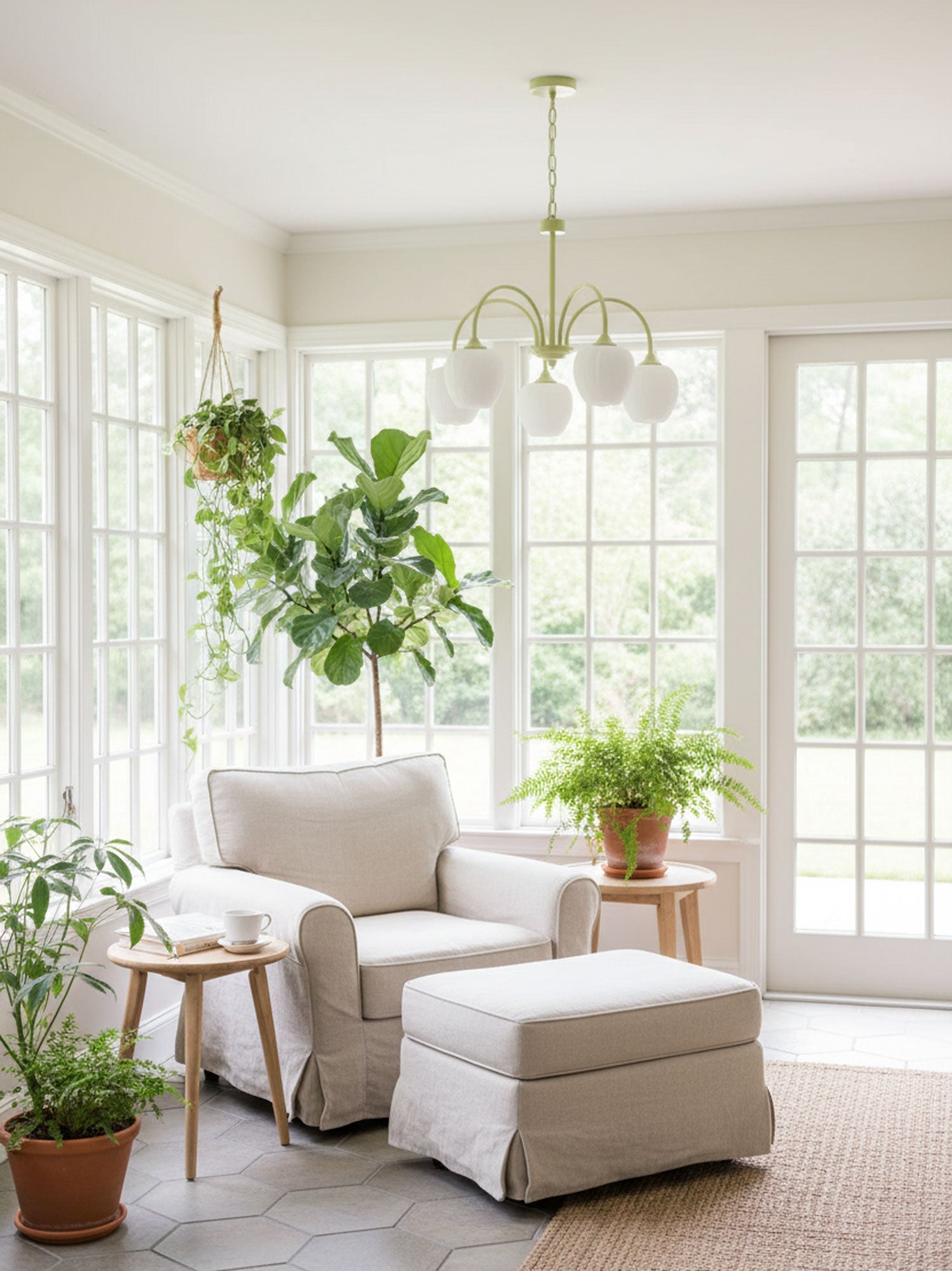 Tulip-Matcha-Chandelier-_9 - Oleniva