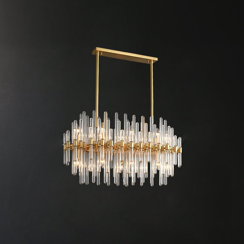 Vintage-Antique-Brass-Chandelier-long-queues_1 - Oleniva