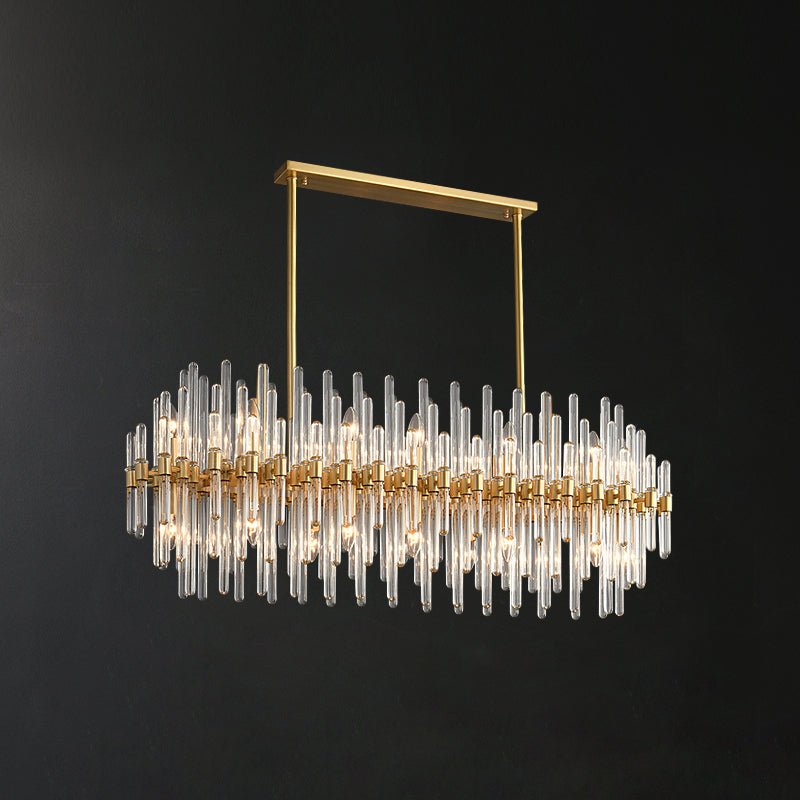 Vintage-Antique-Brass-Chandelier-long-queues_2 - Oleniva