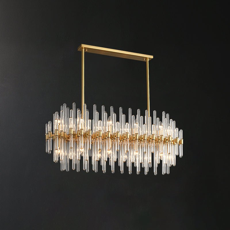 Vintage-Antique-Brass-Chandelier-long-queues_3 - Oleniva