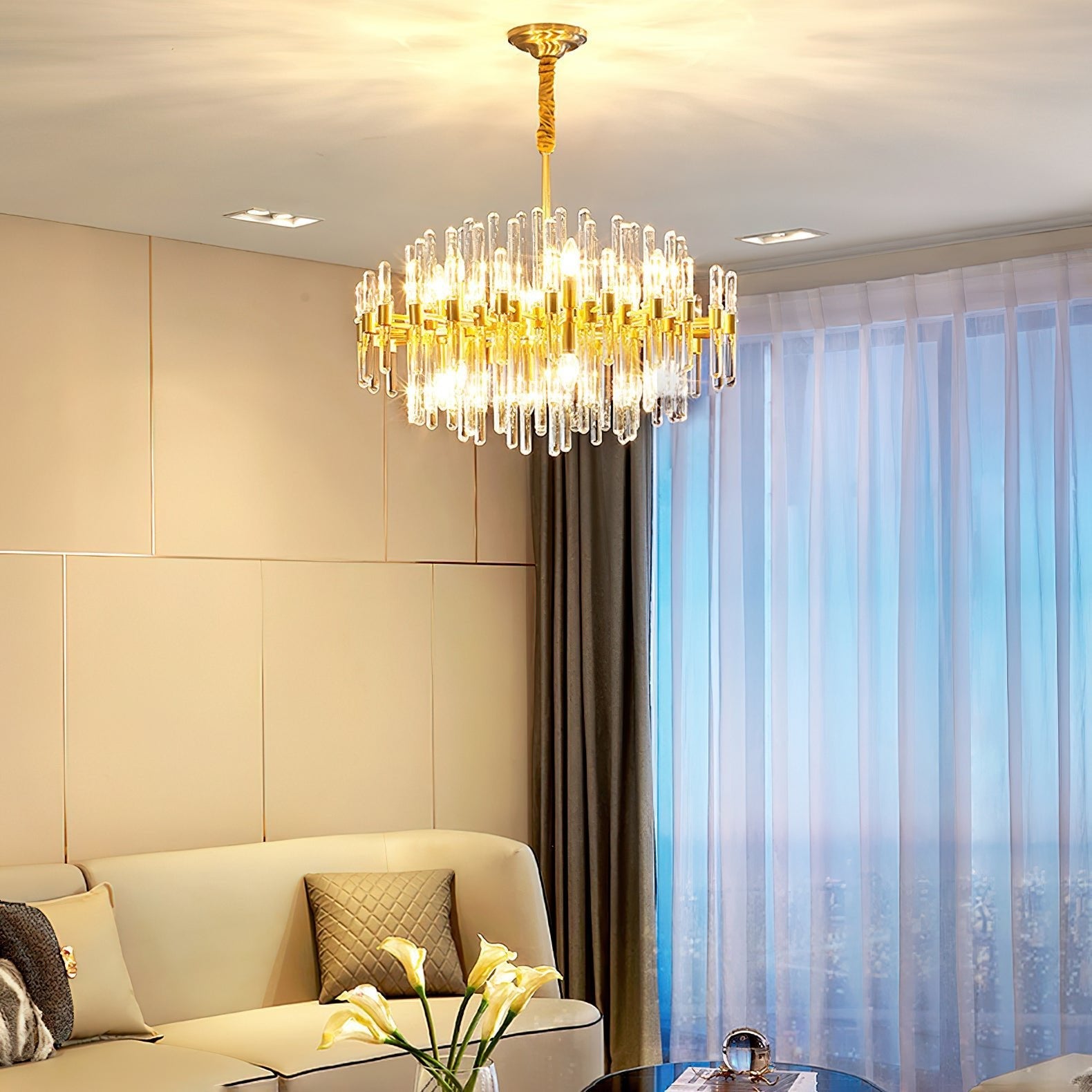Vintage_Antique_Brass_Chandelier__53-457351 - Oleniva