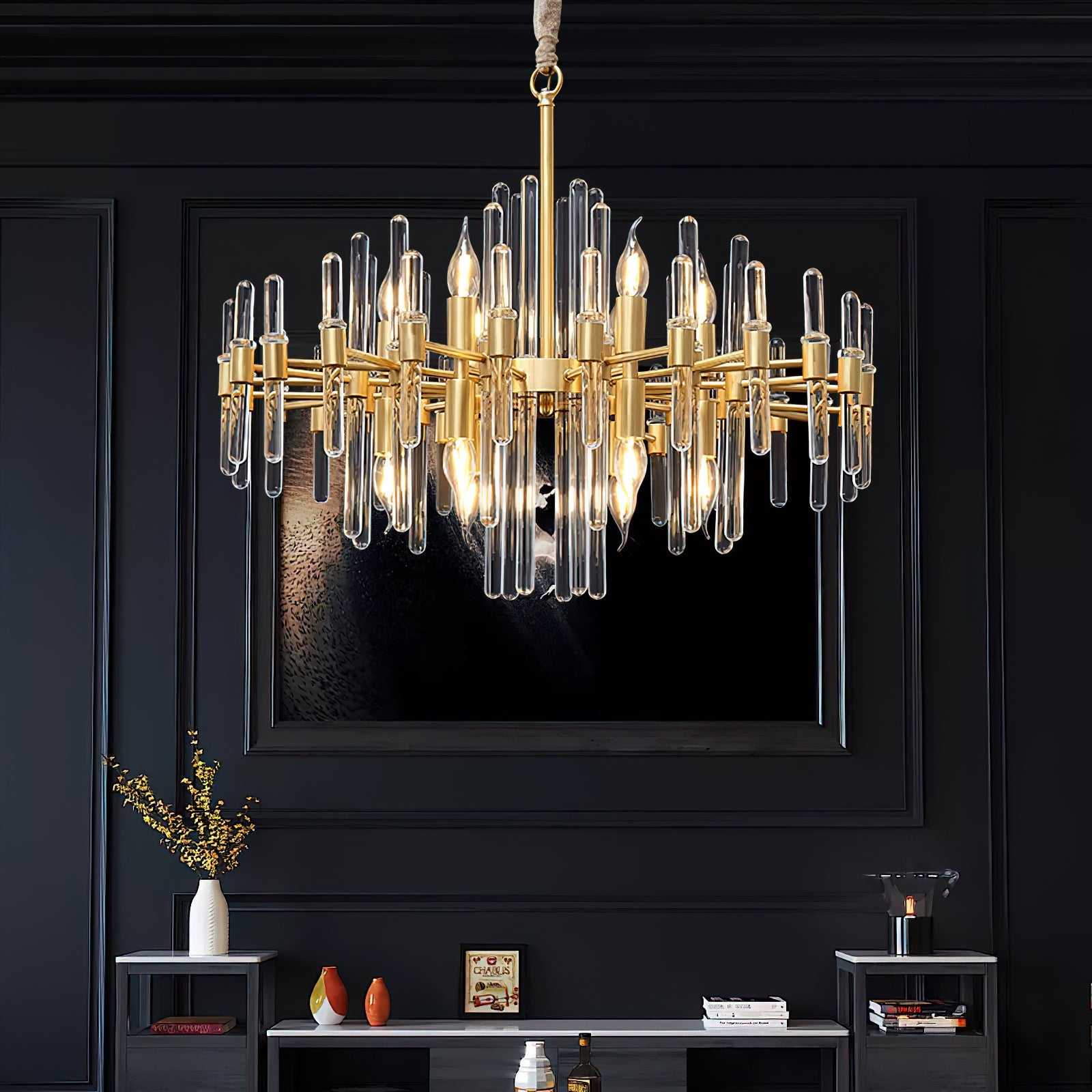 Vintage_Antique_Brass_Chandelier__64 - Oleniva